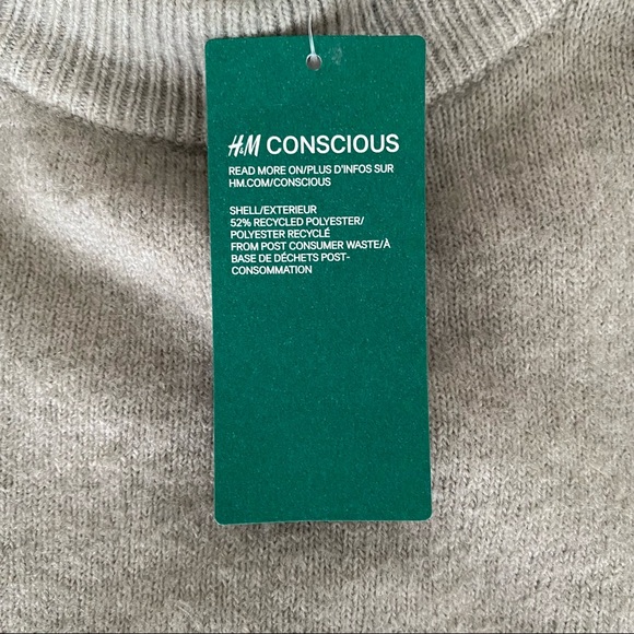 H&M Conscious Ladies’ Fine Knit Sweater in Light Grey Melange, Size S - Picture 5 of 8